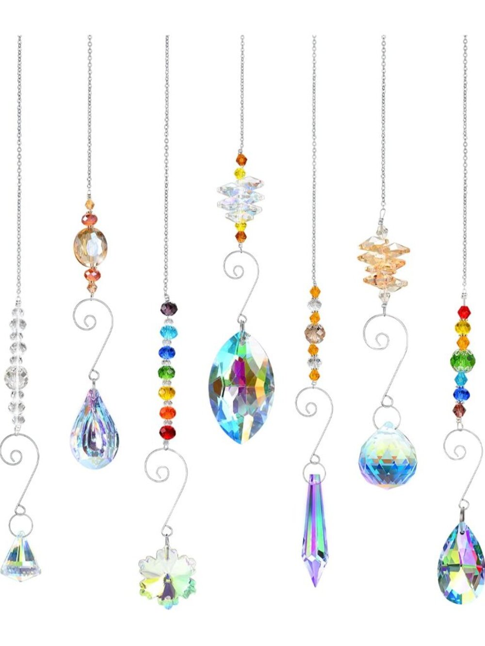 Crystal Suncatchers, Hanging Crystals Ornament Sun Catcher with Chain